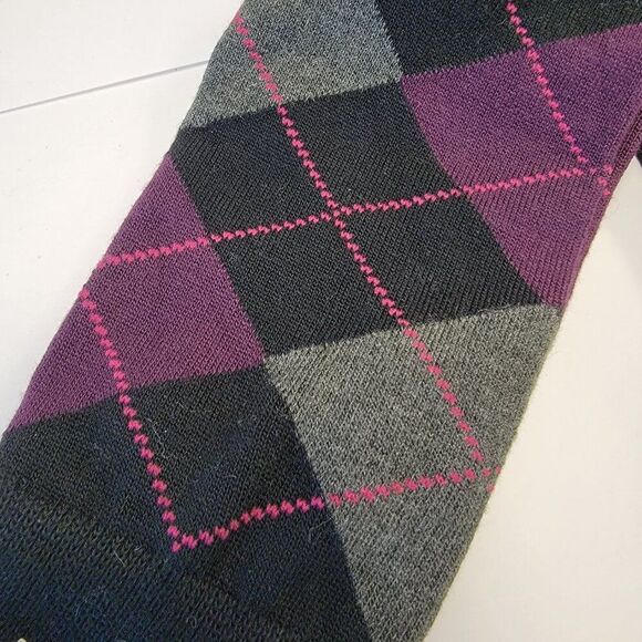 NWT Gold Toe Men's Argyle Knee Sock Reinforced Toe Soft Spun Rayon 2 PAIRS - Picture 4 of 7